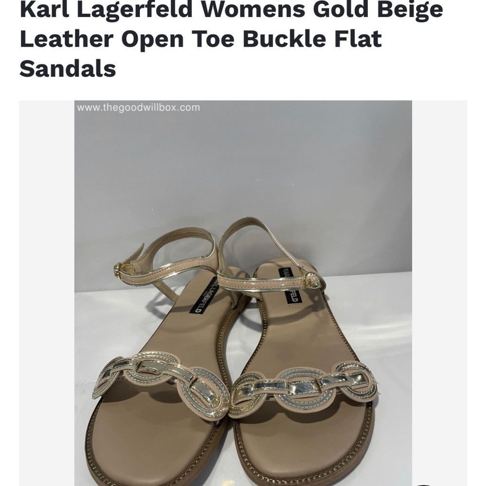 Karl lagerfeld open toe sandals